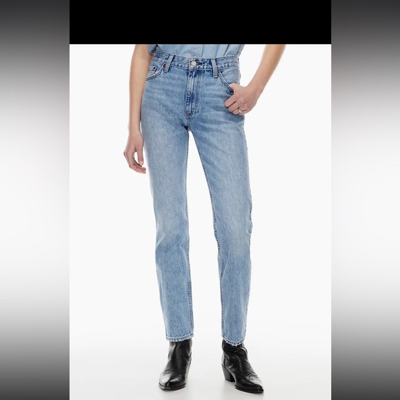 ARITZIA Denim Forum The Romy Mid Rise Straight Leg Jeans 30L NWT - Picture 9 of 12